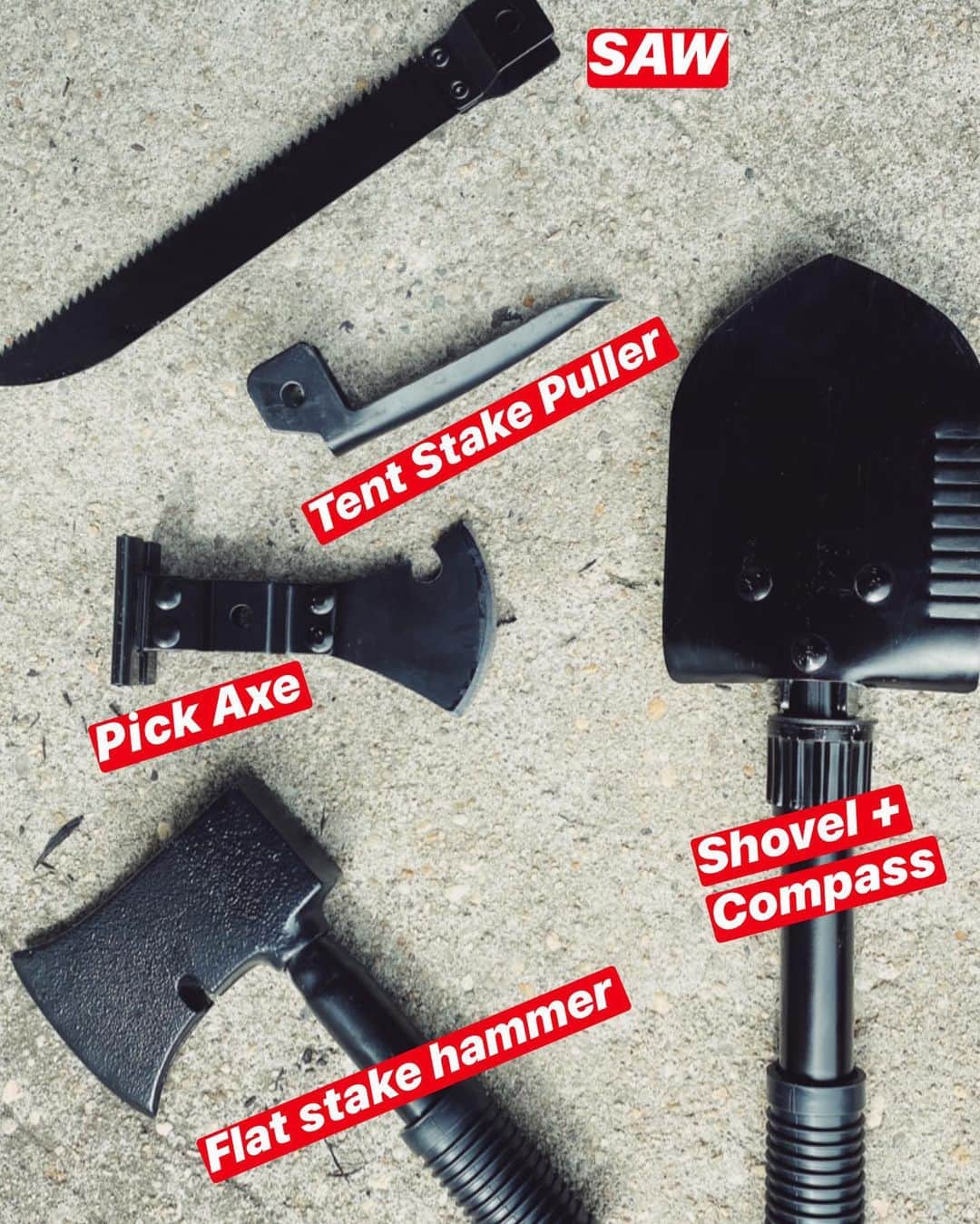 のインスタグラム：「5-in-1 Multi-Tool that fits compactly in a pouch. Tap to get yours 😎  #40 #rothco #tools #multitool #tactical #outdoors #survival」