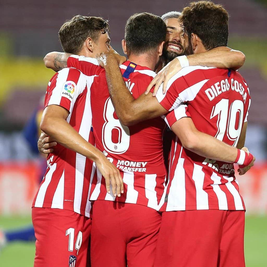 ヤニック・フェレイラ・カラスコのインスタグラム：「Gran esfuerzo del equipo 💪🏼 Seguimos luchando! #AúpaAtleti」