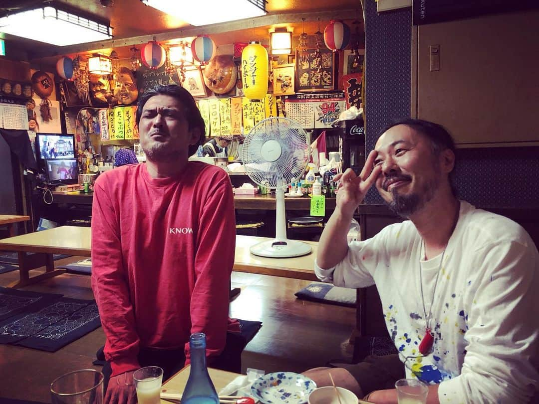 橋本塁さんのインスタグラム写真 - (橋本塁Instagram)「仙台写真展終わりで 仙台が誇るモーニングの名店「HEY  welcome」の2人と国分町の焼鳥の名店「安楽」さんへ！最高でした♬  #サウシュー　#仙台 #welcome #hey #安楽」6月30日 23時47分 - ruihashimoto