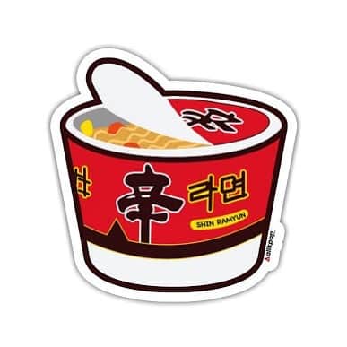allkpopTHESHOPさんのインスタグラム写真 - (allkpopTHESHOPInstagram)「What's for lunch? Ramyun, please! 🍜🇰🇷😍  https://shop.allkpop.com/collections/best-sellers/products/cup-ramyun-sticker」7月1日 0時25分 - allkpoptheshop