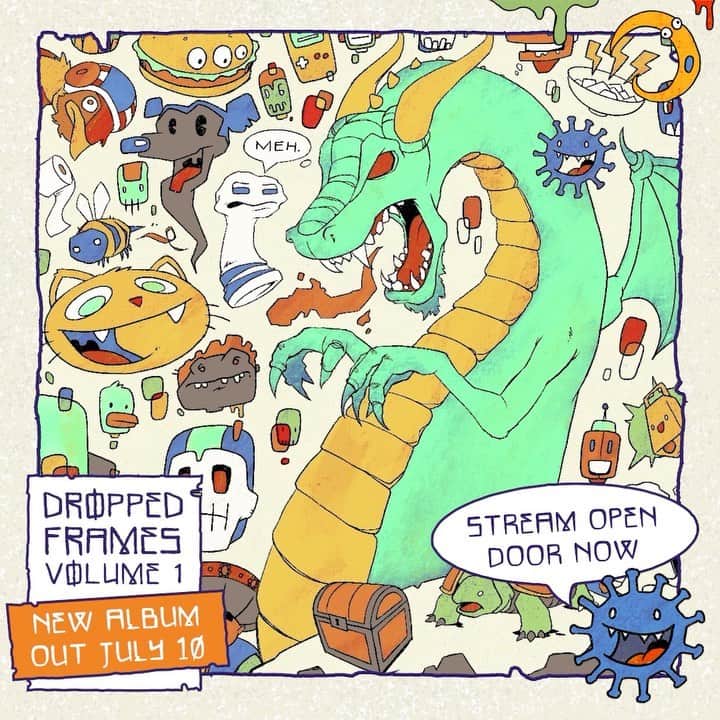 マイク・シノダのインスタグラム：「In March, when quarantine began, I started creating music live online. In addition to bringing the fans together for a daily conversation, the live streams inspired dozens of unexpected genre mashups and theme ideas. I'm excited to announce the release of my first batch of these instrumental songs.  My album “Dropped Frames Vol. 1” will be coming out July 10th. Leading the release is “Open Door,” a song that started out as a challenge called #singopendoor and evolved into a track featuring 7 fans from around the world.  “Open Door” is the only vocal-led song in the album. In times like these, when so much is being said, I felt an album of wordless tracks might hopefully give fans a place of respite—a break from the chatter. Listen to them while you chill, while you work, while you paint, while you eat, while you play...wherever they fit into your life.  Three of the twelve tracks— Open Door, Super Galaxtica and Osiris—are available now.  Enjoy: 🔗 in bio」