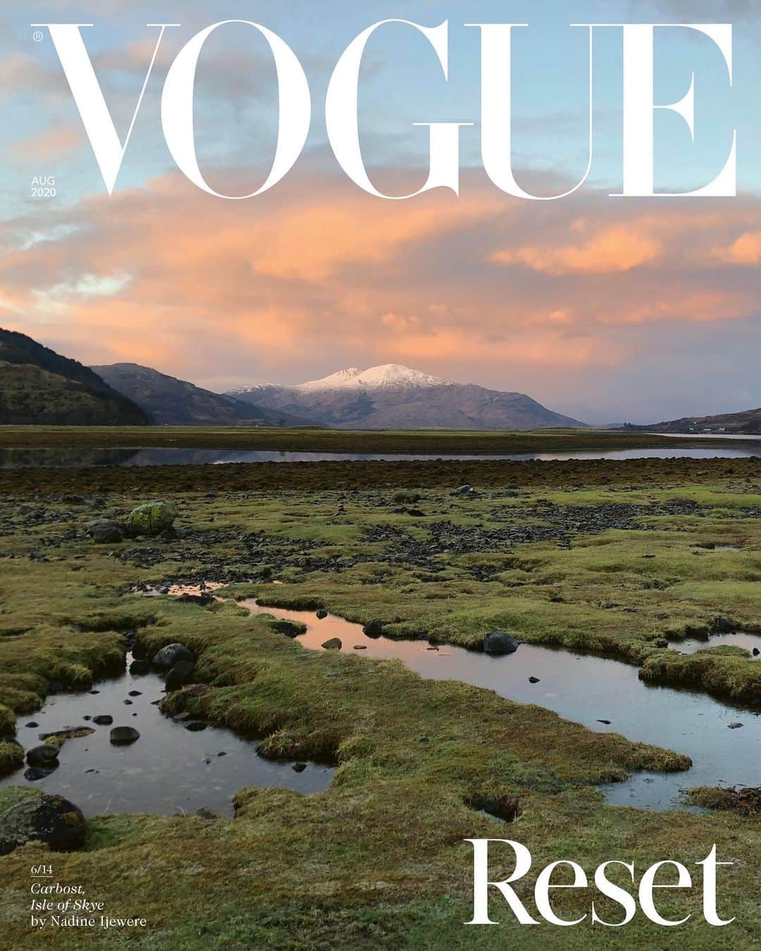 British Vogueさんのインスタグラム写真 - (British VogueInstagram)「For the August 2020 issue of #BritishVogue a host of luminary British artists and photographers submitted work for 14 special covers. @NadineIjewere found an image from a recent trip to the Isle of Skye, captured on a day that looked anything but blue-sky perfect. “I felt it reflected who I am and my work as an artist, that I always like seeing different types of beauty shown.” See the full portfolio in the new issue, on newsstands and available for digital download Friday 3 July. And click the link in bio for more on Ijewere's cover image.」7月1日 1時02分 - britishvogue