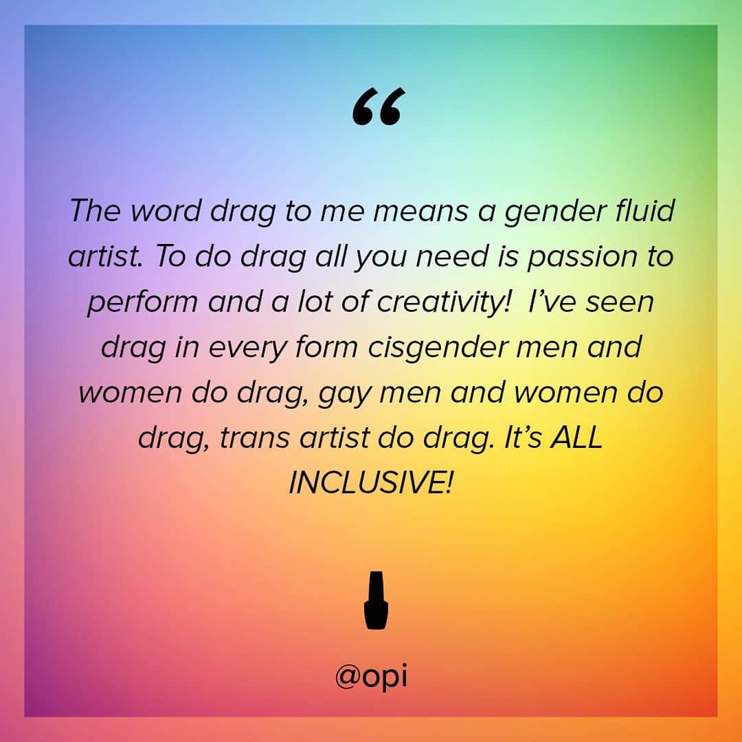 OPIさんのインスタグラム写真 - (OPIInstagram)「#LinkInBio to read our last #DragQueen interview with @sashacolby from Los Angeles. Where she discusses how to celebrate #Pride in quarantine, her favorite #opi shade, and more. 🌈」7月1日 1時05分 - opi