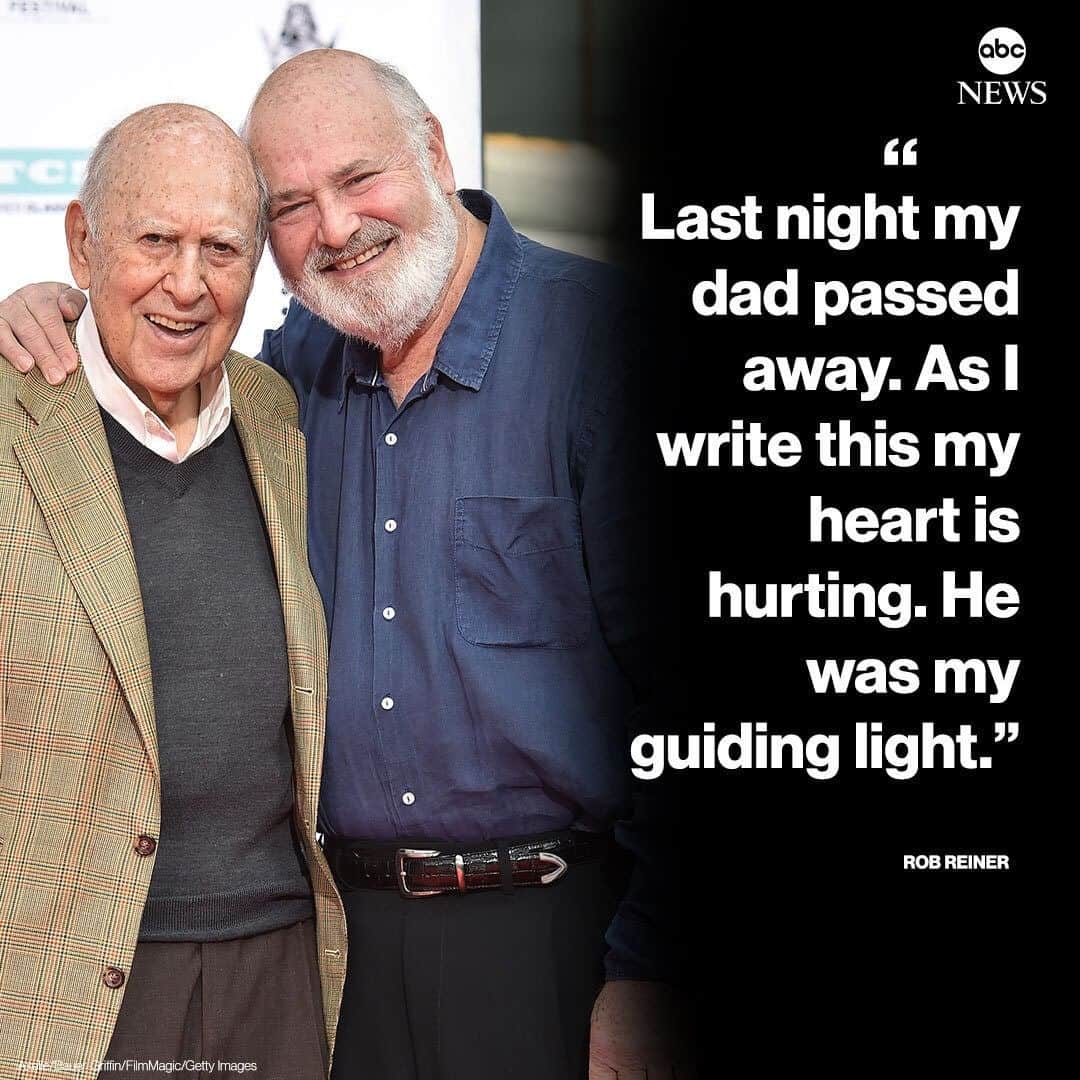 Good Morning Americaさんのインスタグラム写真 - (Good Morning AmericaInstagram)「REST IN PEACE: Director Rob Reiner mourns the loss of his father, comedy legend #CarlReiner, who passed away at 98. From "The Dick Van Dyke Show" to "Oceans Eleven," his career spanned decades and made him a mainstay in Hollywood. Link in bio for more on his career and legacy.」7月1日 1時15分 - goodmorningamerica