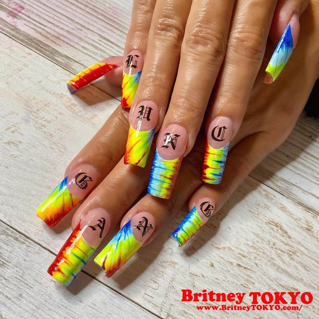 Britney TOKYOさんのインスタグラム写真 - (Britney TOKYOInstagram)「🌈❤️ @foreverayu   Used💅🏻✨ @tokyospicenail color #britneytokyo #crybaby #URmyorlandobluemilk / @tsumekira sticker #cholaglamour / @apresnailofficial #gelx #squarelongnails  @naillabousa  #nailart #nails #fashion #art #summer #pride」7月1日 1時38分 - britneytokyo
