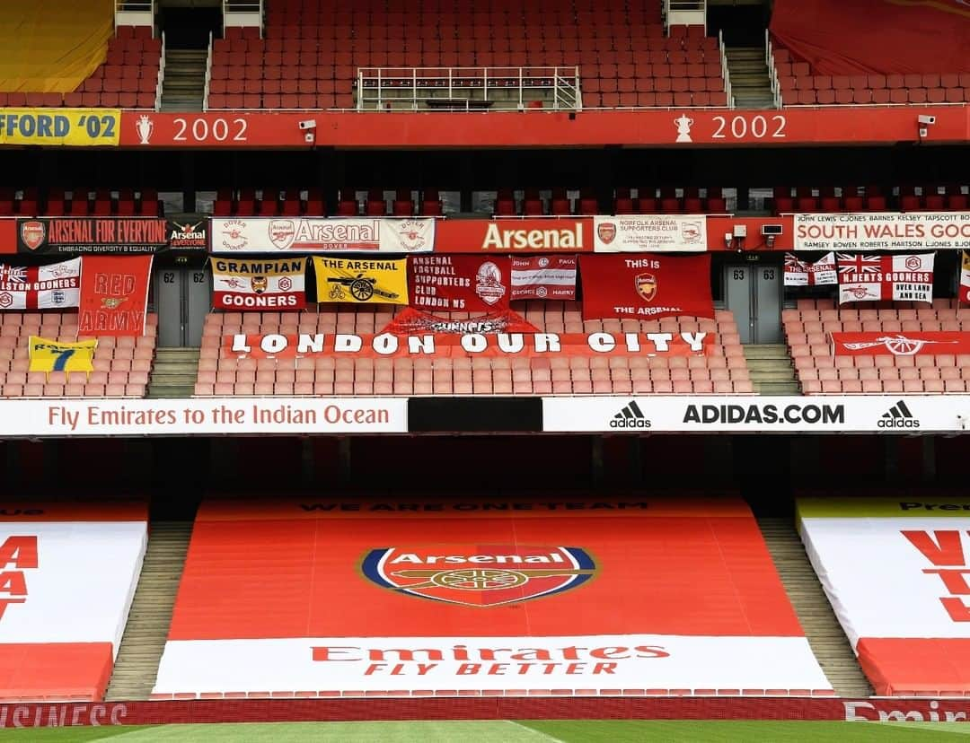 アーセナルFCさんのインスタグラム写真 - (アーセナルFCInstagram)「🏟 Ready for tomorrow⁠ ⁠ #Arsenal #EmiratesStadium #premierleague #ARSNOR #COYG #comeonyougunners」7月1日 2時10分 - arsenal