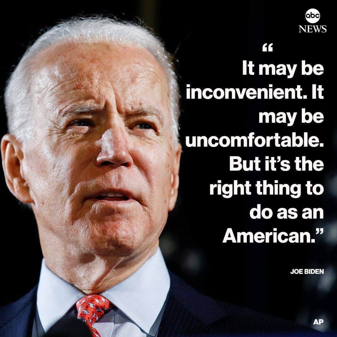 ABC Newsさんのインスタグラム写真 - (ABC NewsInstagram)「Joe Biden implores everyone to wear a mask in public, "period."  "It's not just about you...It's about keeping other people safe." #joebiden #facemasks #masks #COVID19 #coronavirus」7月1日 2時42分 - abcnews