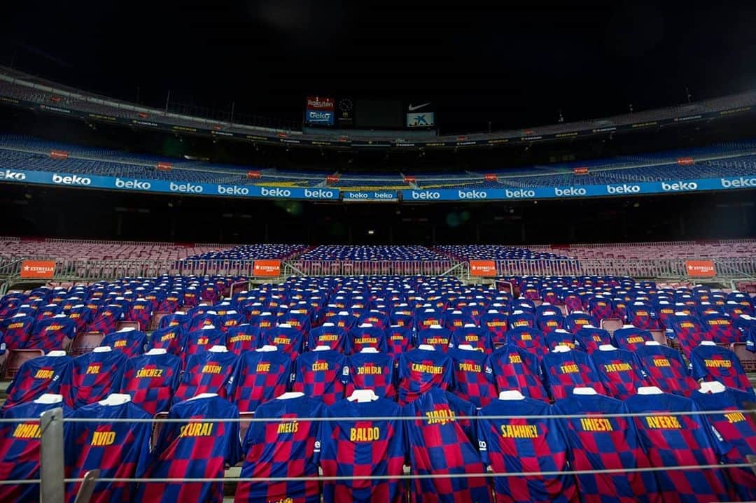 マリン・チリッチさんのインスタグラム写真 - (マリン・チリッチInstagram)「Can you spot the biggest star at Camp Nou tonight? 🧐😁⠀ ⠀ Sretno večeras @ivanrakitic 💪⠀ ⠀ ⠀ 📸 @FCBarcelona_cat Twitter」7月1日 3時54分 - marincilic