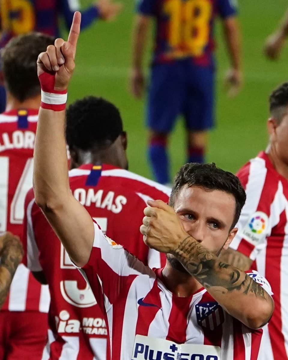 LFPさんのインスタグラム写真 - (LFPInstagram)「😘⚽️ A special CELEBRATION! • 😘⚽️ ¡Una CELEBRACIÓN especial para @saulniguez! • #Atleti #BarçaAtleti #Saul #LaLiga #LaLigaSantander #Football」7月1日 5時25分 - laliga