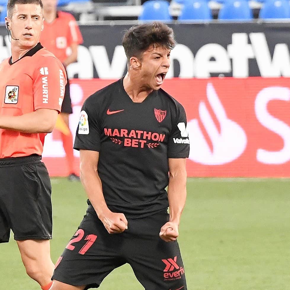 オリベル・トーレスのインスタグラム：「VAMOSS!! gran partido equipo, seguimos trabajando⚽️💪🏼 @sevillafc」