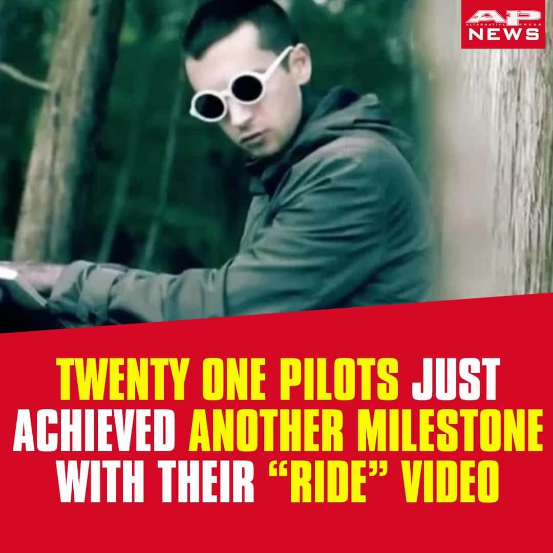 Alternative Pressさんのインスタグラム写真 - (Alternative PressInstagram)「@twentyonepilots have achieved another major @youtube milestone thanks to their “Ride” video ⁠ LINK IN BIO⁠ .⁠ .⁠ .⁠ #twentyonepilots #TØP #twentyønepiløts #tylerjoseph #joshdun #ride #blurryface #alternativepress #altpress」7月1日 6時31分 - altpress