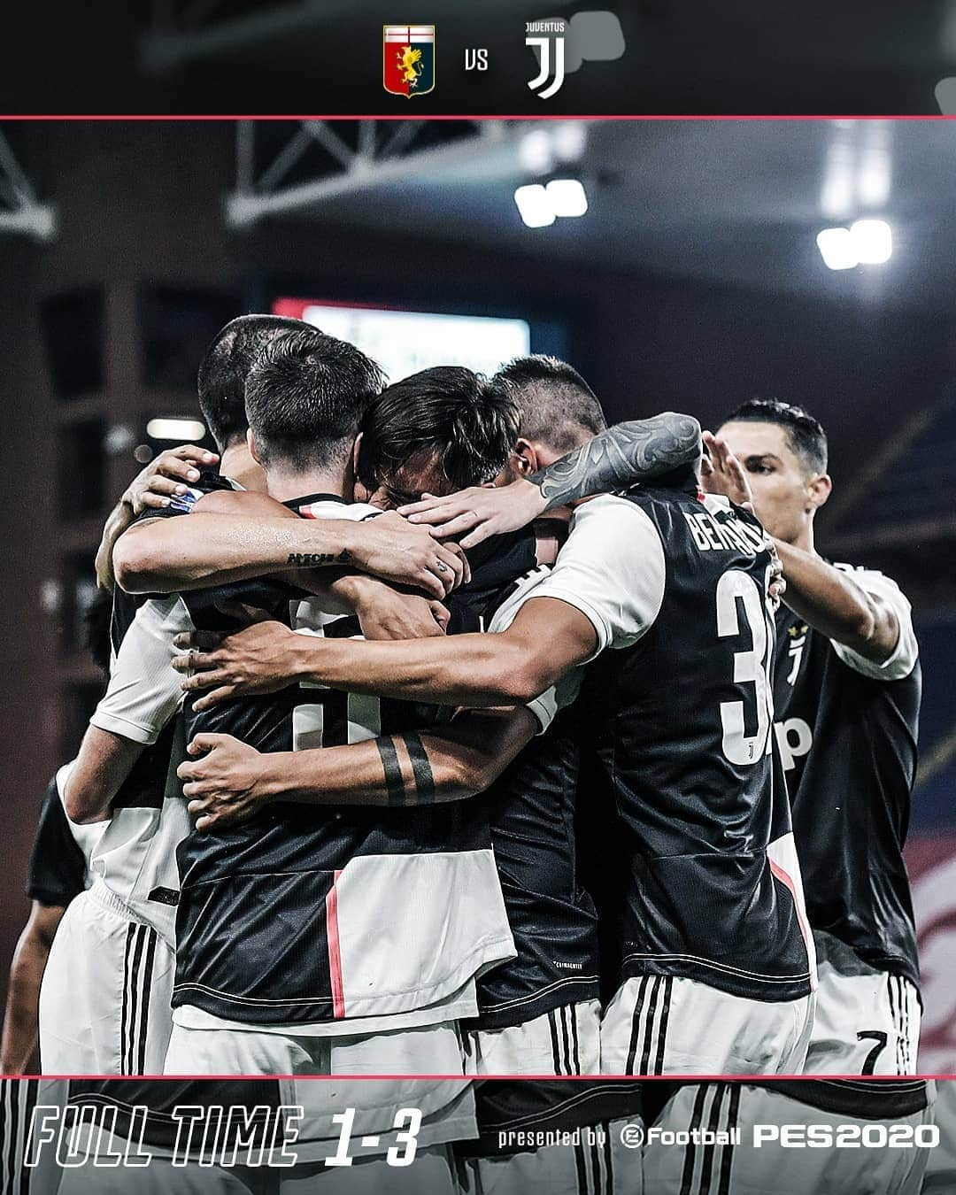 ユヴェントスFCさんのインスタグラム写真 - (ユヴェントスFCInstagram)「THREE POINTS 💪💪💪 & THREE WORLDIES!!! 🌍🌍🌍  #GenoaJuve #FinoAllaFine #ForzaJuve」7月1日 6時41分 - juventus