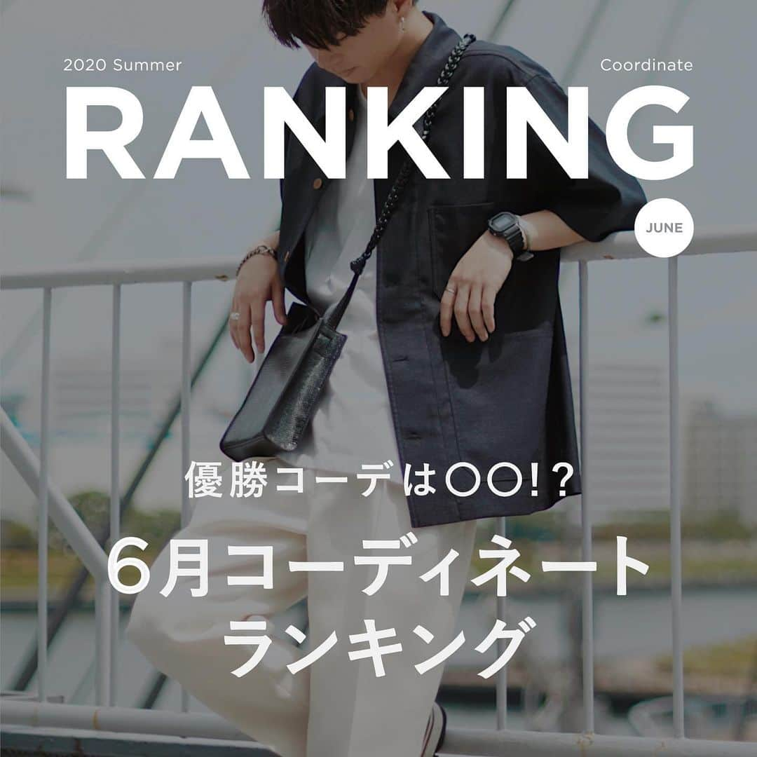 げんじさんのインスタグラム写真 - (げんじInstagram)「ㅤㅤㅤㅤㅤㅤㅤㅤㅤㅤㅤㅤㅤ 6月のコーディネートランキング発表！！！👏﻿ 皆は何位のコーディネートが好き??﻿ ﻿ 日によって気温差の大きい6月は、Tシャツ1枚だったりシャツを羽織ったり、毎日変化をつけて着こなしていました🧐﻿ ﻿ 画像は左から1,2,3位の順位になっています！﻿ 4位以降は同率でオススメなので、こちらも参考にしてみてねー！﻿ ﻿ 1位🥇シンプルで取り入れやすいコーデなのですが、Tシャツにペールトーンが使われていてトレンド感があります✨﻿ ﻿ 2位🥈お洒落上級者な雰囲気を醸し出す、白系の1トーンカラーコーデ！﻿ ﻿ 3位🥉シャツ×黒スキニーの定番コーデ！オープンカラーシャツは合わせやすいベージュもオススメ！！﻿ ﻿ ﻿ おすすめのアイテムはこちら!!﻿ #LIDNM CUPRO RELAX OPEN COLLAR ¥ 6,600﻿ #WYM HEAVY WEIGHT BASIC BIG-TEE ¥ 2,200﻿ #LIDNM iSKO HI-STRETCH SKINNY ¥ 6,600﻿ #LIDNM COMBINATION CHAIN NECKLACE ¥ 4,400﻿ 175cm/55kg/トップスM,パンツS着用﻿ ﻿ ﻿ @lidnm_official_﻿ ﻿ ﻿ いつもいいねコメントありがとうございます☺️✨﻿ 他の投稿や様々なSNSも合わせて参考になったら嬉しいです！」7月1日 16時50分 - genji_official_