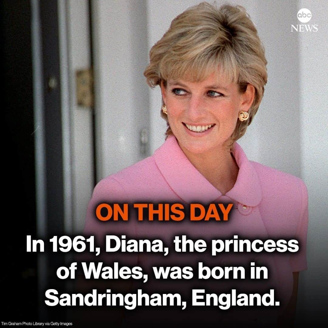 ABC Newsさんのインスタグラム写真 - (ABC NewsInstagram)「ON THIS DAY: In 1961, Diana, Princess of Wales, was born.  Prince William and Harry's mother would have been 59 today. #princessdiana #princessofwales #royalfamily #britishmonarchy #onthisday」7月1日 17時09分 - abcnews