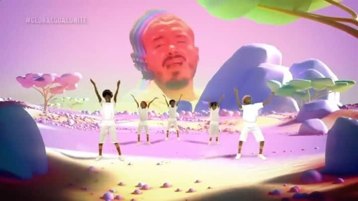 メジャー・レーザーのインスタグラム：「@jbalvin & the dreamcatchers bringing us into the future with their @glblctzn performance, raising over $6.9 billion towards COVID research and relief」