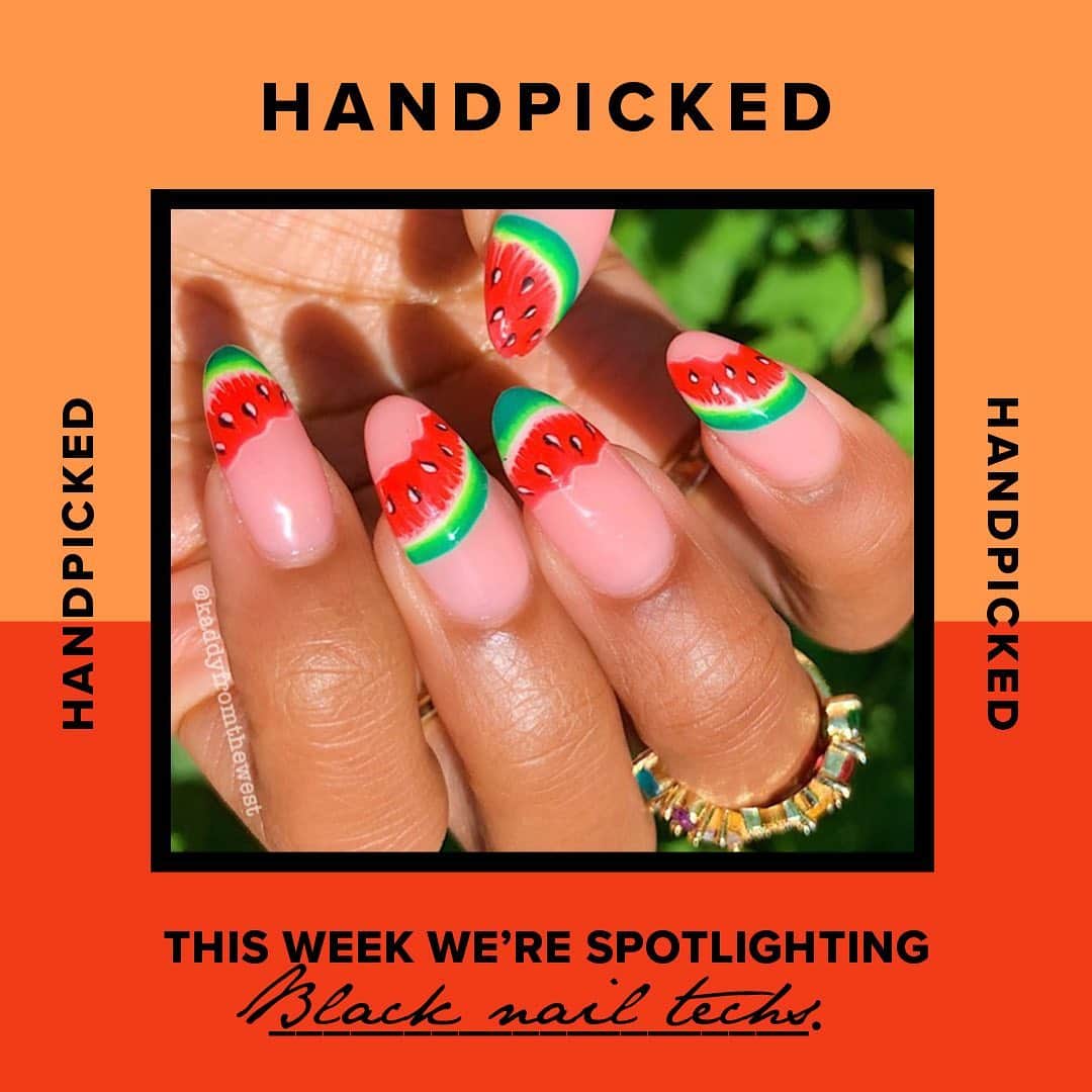 OPIさんのインスタグラム写真 - (OPIInstagram)「Handpicked: 10 of our favorite Black nail techs. Head to our IG Stories to see more and be sure to follow them. 💅  🧡 @nyahnailartist  🧡 @beedy_the_black_nail_tech  🧡 @blaykejacques  🧡 @thenaildoctornola  🧡 @nailsbymimi  🧡 @kaddyfromthewest  🧡 @customtnails1  🧡 @nailsbycanishiea  🧡 @trillanails  🧡 @ginaedwards_   Nails by: @kaddyfromthewest」7月1日 10時25分 - opi