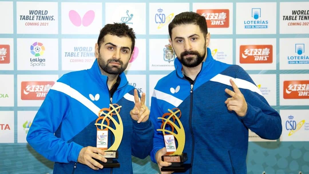 ITTF Worldさんのインスタグラム写真 - (ITTF WorldInstagram)「✌️ emojis to describe these guys! 🇮🇷🏓🔥  #Iran #Brothers #TableTennis #PingPong #Tischtennis #Bordtennis #tenisdemesa #tennisdetable #乒乓球 #桌球 #卓球 #탁구 #настольныйтеннис」7月1日 14時10分 - wtt