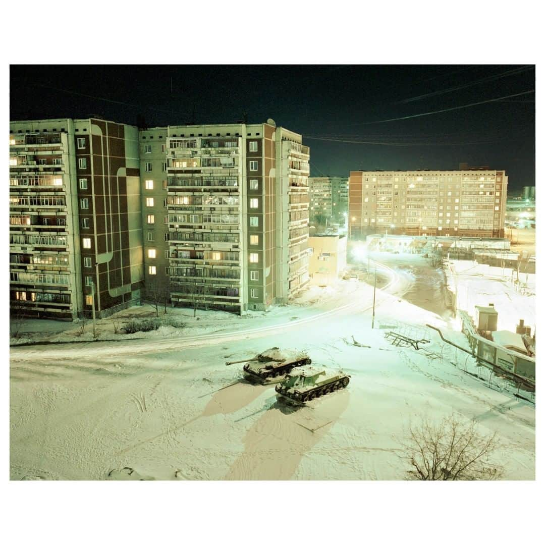 Magnum Photosさんのインスタグラム写真 - (Magnum PhotosInstagram)「"The oppressive nature of the areas I investigate is reflected in architecture, objects, and suitably formatted social structures." - @rafal.milach⁠ .⁠ Following the Magnum Photos AGM, @rafal.milach has successfully progressed to 'associate' member status within Magnum. Congratulations, Rafal!⁠ .⁠ Read more about the photographers who are joining Magnum and changing status this year, and see their work, at the link in bio.⁠ .⁠ PHOTO: "I like Russia because it's unpredictable. You never know what is going to happen when you wake up in the morning," says Gala. Tanks at the outskirt housing block district where Gala used to live. Yekaterinburg. Russia. 2006.⁠ .⁠ © @rafal.milach/#MagnumPhotos」7月2日 2時01分 - magnumphotos