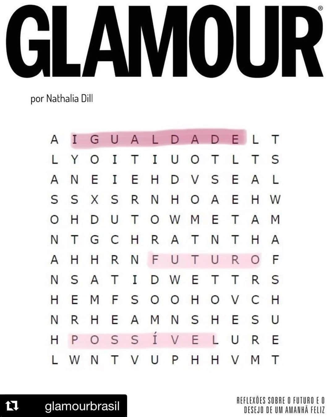 ナタリア・ディルさんのインスタグラム写真 - (ナタリア・ディルInstagram)「Muito feliz de criar uma capa pra @glamourbrasil pra campanha #meudesejodefuturo  Desejo um futuro igualitário 🌈✨  #Repost @glamourbrasil with @get_repost ・・・ E o nosso amor pela campanha #meudesejodefuturo, que fez surgir obras de arte sobre uma capa em branco da Glamour, só cresce ♥️. Hoje, trazemos mais criações poéticas feitas por @nathaliadill, @brunafrog e @ericmaekawa. Deslize para conferir essas lindezas e faça sua também marcando com a nossa #!」7月2日 2時20分 - nathaliadill