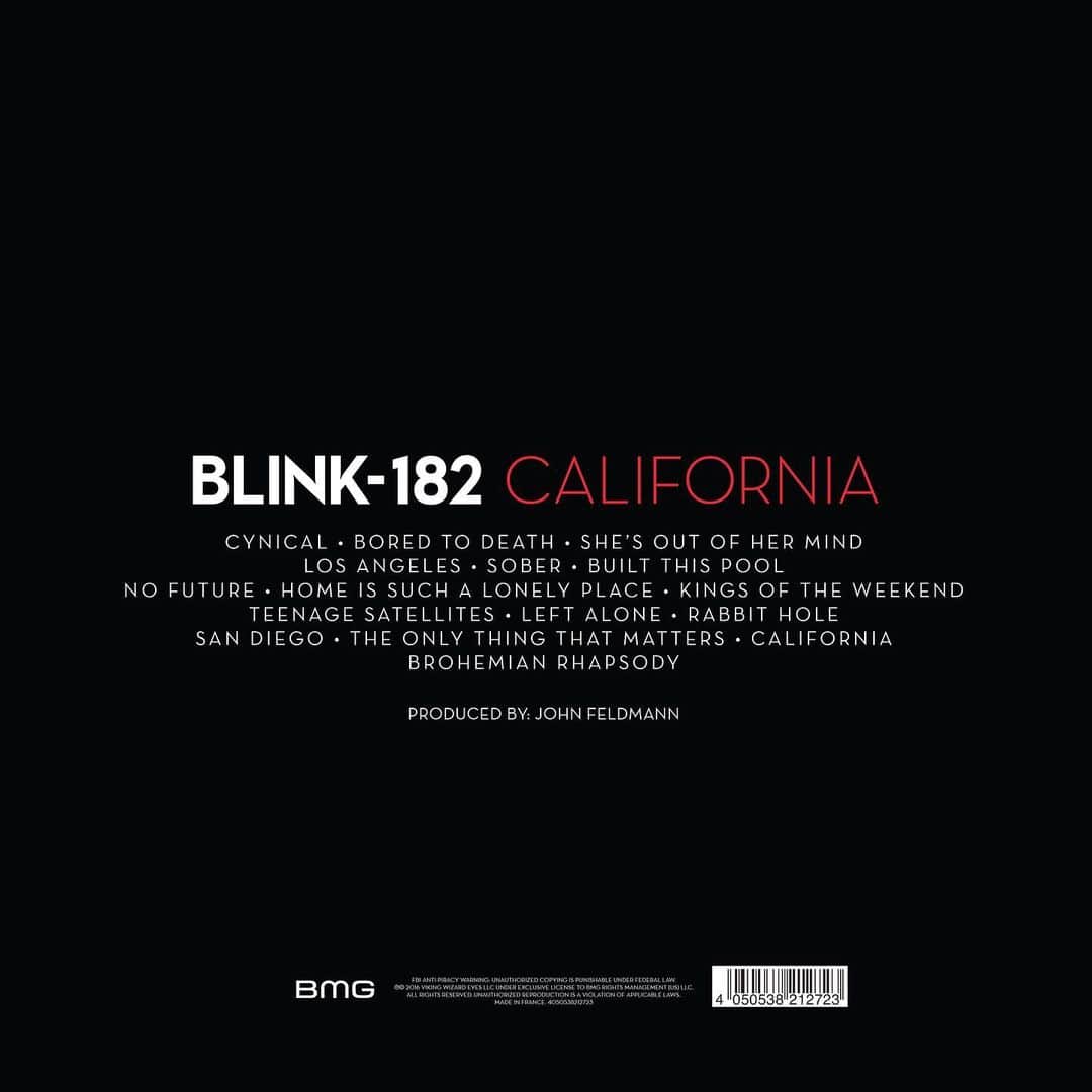 blink-182さんのインスタグラム写真 - (blink-182Instagram)「Happy 4 years to California! What’s your favorite song?」7月2日 2時56分 - blink182