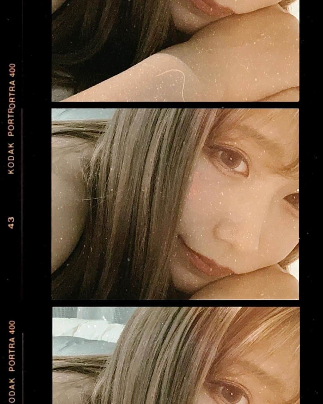 Moeさんのインスタグラム写真 Moeinstagram やること多すぎる今日この頃 今日も一日お疲れ様です インスタのエフェクトで撮ったやつコラージュした このエフェクト顔面無加工なのに盛れるから好き 笑 Kodak Camで調べればでてくると思う