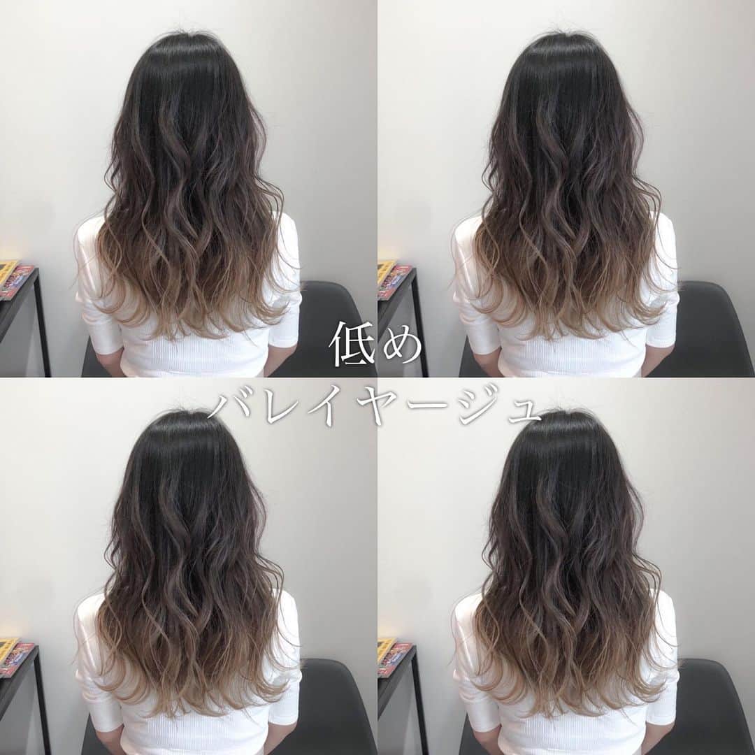 ハナフサユウスケのインスタグラム：「ダークトーン からの バレイヤージュ♪ ＊ ＊ #hairarrange#ヘアアレンジ#ヘアセット#美容室#美容師#姫路#岡山#赤穂#赤穂市#簡単アレンジ#ヘアアレンジ動画#セルフアレンジ#インナーカラー#バレイヤージュ#サロンモデル#サロモ#撮影#ハイライト#グラデーション#外国人風カラー#グレージュ#シルバーアッシュ#グレーアッシュ#ネイルサロン#ネイリスト#粗品発掘者#結婚おめでとう」