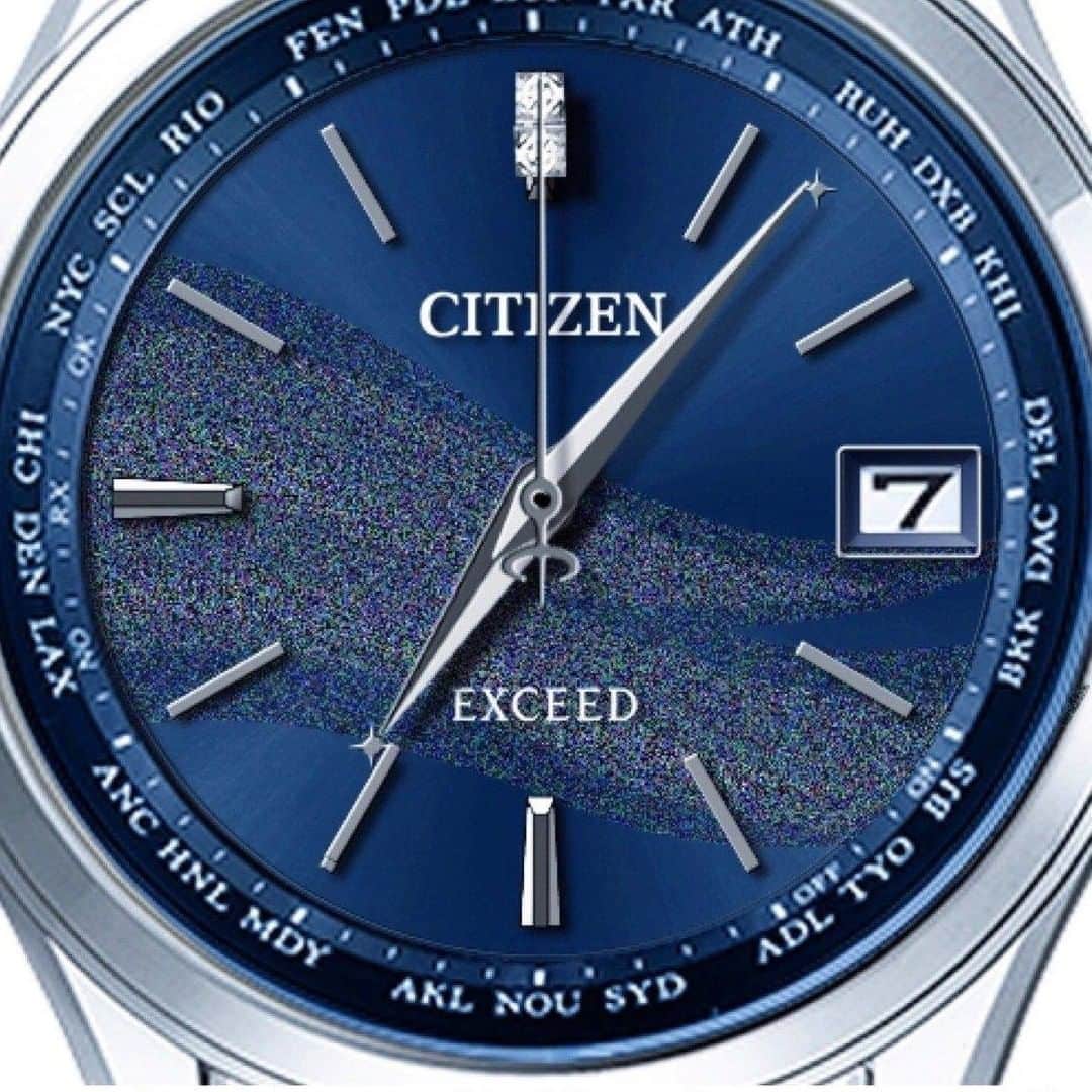 CITIZEN（シチズン時計）さんのインスタグラム写真 - (CITIZEN（シチズン時計）Instagram)「ふたりの時をひとつに。 ・ こんな時代だからこそ、ご提案したいペアモデルを今日はご紹介です✨ ・ 『CITIZEN EXCEED（エクシード）』から、「天の川」のストーリーを 込めた限定モデルを発売しました。 ・ 一年に一度、7月7日にだけ逢うことを許された、織姫と彦星のロマンティックなお話をモチーフに仕上げました。 ・ 夜空のように深いブルーの文字板には天の川をイメージしたパターンをデザインしています。 ・ 7時と7分の位置には、織姫（こと座のベガ）と彦星（わし座のアルタイル）をイメージした星を配置。 ・ 7時7分になると、天の川で隔てられた二つの星が、時針と分針によって作り上げられる一本の架け橋となって結ばれます（４枚目）。 ・ 12時位置には寄り添う二つのダイヤモンドをセットしたロマンティックな限定ペアモデルです✨ ・ 詳細はプロフィール @citizenwatchjp ストーリーズのリンクよりご覧くださいね！ ・ 【時計　シチズン エクシード（メンズ）CB1080-52M　¥165,000(税込) (税抜価格 ¥150,000)】 ・ 【時計　シチズン エクシード（レディス）EC1120-59M　¥165,000(税込) (税抜価格 ¥150,000)】 ・ ＊数量限定 ・ #citizenwatch #citizen #betterstartsnow #ecodrive #watch #instawatch #instalike #instafashion #時計 #腕時計 #シチズン #wristwatch #腕時計くら部 #腕時計大好き #マイシチズン #手元倶楽部 　#自分へのご褒美　#シチズンエクシード　#ペアモデル 　#ペア 　#ペア時計 　#天の川　#milkyway  #7月7日 　#七夕 　#七夕モデル #ペアウオッチ　#プレゼント  #天の川モデル #織姫と彦星が会えますように」7月1日 20時07分 - citizenwatchjp