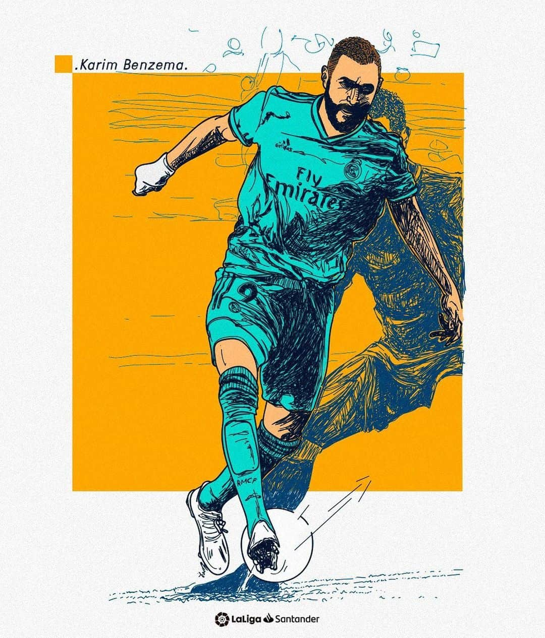 LFPさんのインスタグラム写真 - (LFPInstagram)「A WORK OF ART! 🎨 • #LaLiga #LaLigaSantander #RealMadrid #Benzema #Football #Skills #Goals #Art」7月1日 21時10分 - laliga