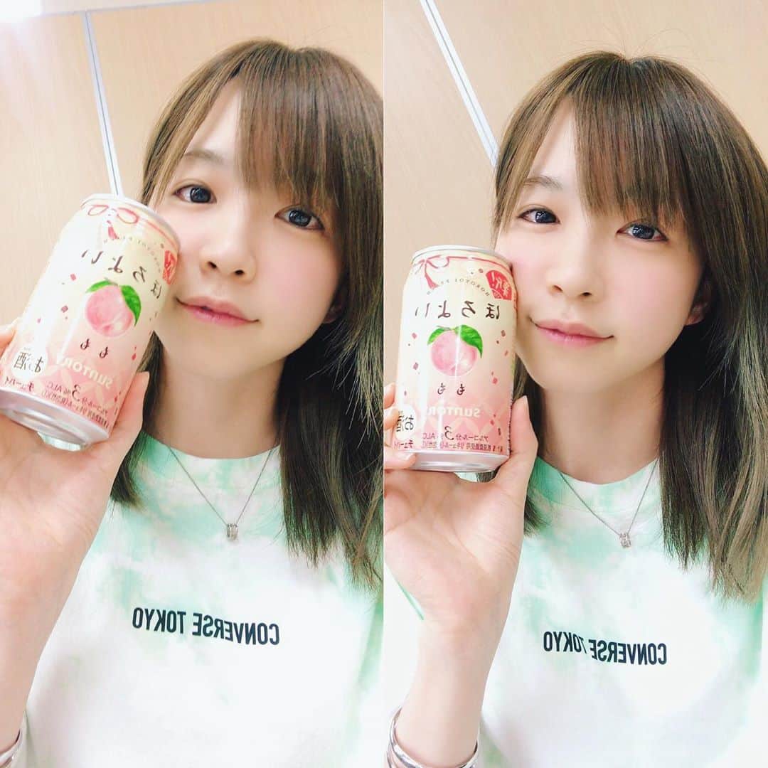 諏訪彩花のインスタグラム：「久しぶりに飲みました✨ お酒強くないけど、なんかすごく楽しかったんだ。 願わくば、早くみんなと会いたいな。。。🍑　#SSちゃんねる」