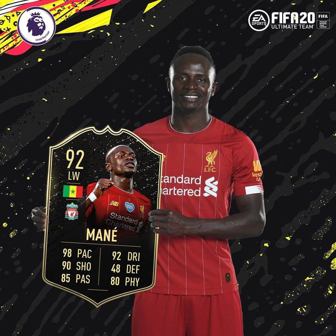 リヴァプールFCさんのインスタグラム写真 - (リヴァプールFCInstagram)「SUPER SADIO 🤩 @sadiomaneofficiel features in the #FIFA20 #TOTW 👌」7月1日 23時02分 - liverpoolfc