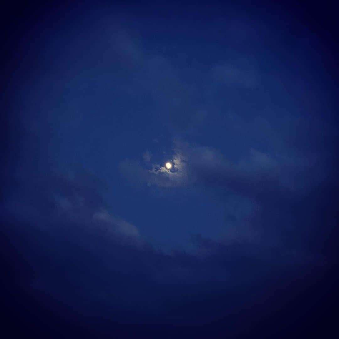大島央照のインスタグラム：「今日ふとみた空と月が綺麗でした🌕✨  今は制限されることも多くあるけれど、自分を、大切な誰かを守るためのこと。そう言い聞かせながら、こんな時期だからこそ、しっかりと自分自身へ光がさす方へ向かっていこうって思う。がんばろう。みなさま、おやすみなさい😌  #月 #moon #京都 #kyoto #sky #空 #感謝 #去年はみえなかった景色 #来年はよりhappyに #大丈夫! #smile!」