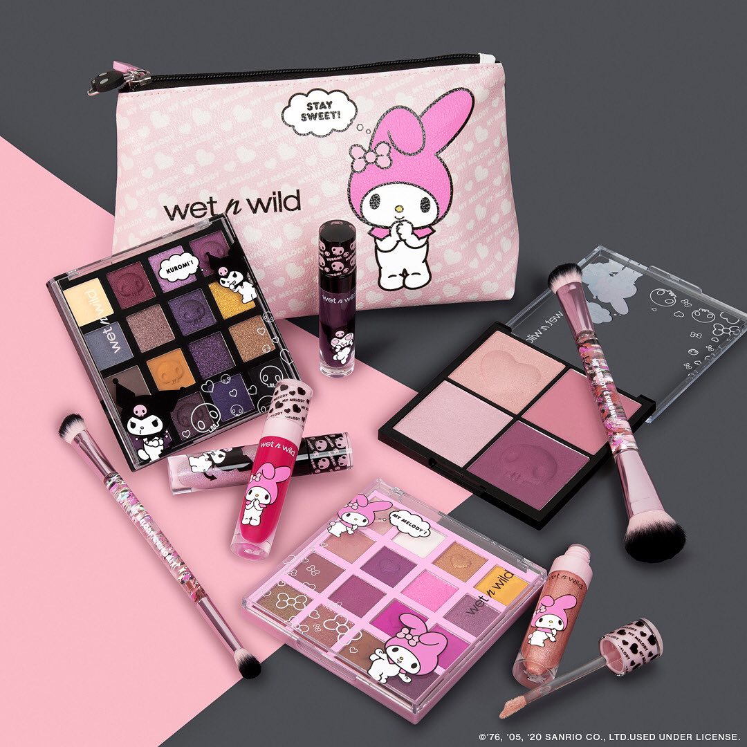 wet'n wild beautyさんのインスタグラム写真 - (wet'n wild beautyInstagram)「When a friendly rivalry leads to a wonderful collaboration… we bring you the My Melody & Kuromi x wet n wild collection featuring @sanrio's iconic duo! ✨ Inspired by My Melody's innocent nature and Kuromi's mischievous spirit, wet n wild introduces the perfect offering of sweet vs edgy to create looks for your boldest and most precious moods. ☠️💖🔮🎀  Available at wetnwildbeauty.com and sanrio.com on 7/21 and coming soon to Ulta (online and in-stores), Walgreens (in-stores), CVS (in-stores) and Target (online). Stay tuned for more details!  #MyMelodyKuromixWetnWild #wetnwild #Sanrio #shadowpalettes #liquidmatte #lipgloss #sweet #mischievous #dualendedbrushes #dualsidedmakeupbag」7月2日 1時01分 - wetnwildbeauty