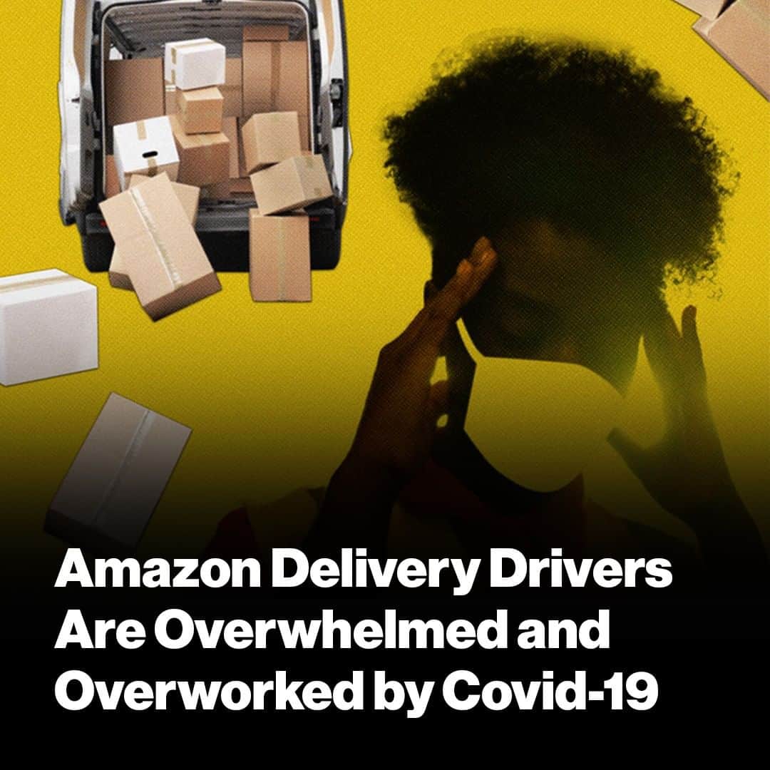 VICEさんのインスタグラム写真 - (VICEInstagram)「Although skyrocketing quotas have made conditions for Amazon’s roughly 75,000 delivery drivers grueling and dangerous, the plight of these workers has largely been overshadowed by that of Amazon’s warehouse workforce, which has understandably received loads of attention from the mainstream news outlets during the Covid-19 pandemic.⁠ ⁠ Delivery drivers have been sidelined, at least in part, because many of them aren’t even employed by Amazon. In addition to UPS and the US Postal service, the e-commerce giant relies on at least 800 companies, known as “delivery service partners,” to manage the roughly 75,000 drivers who deliver its packages, according to data from late 2019. These workers are technically employed by small companies with no name recognition. But Amazon still retains control over their working conditions. Quotas and routes are often determined by Amazon, and Amazon software surveills daily progress. Drivers wear Amazon-emblazoned shirts, and many drive vans marked with Amazon’s corporate logo. Amazon also mandates that its delivery service partners operate no more than 40 vans and employ between 40 and 100 workers.⁠ ⁠ Link in bio.⁠ 🎨 @cathrynvirginia ⁠  📸 Getty⁠」7月2日 1時20分 - vice