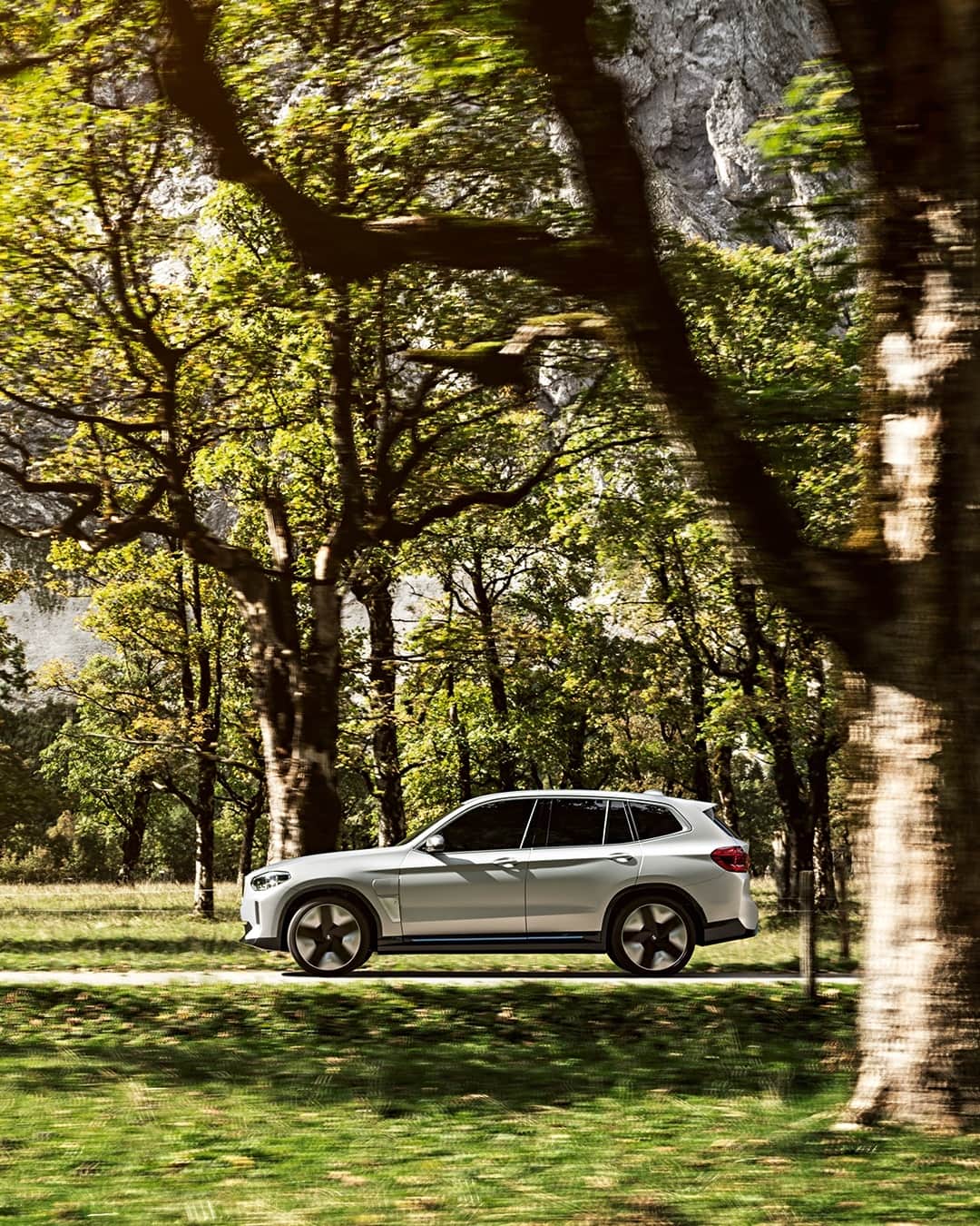 BMWのインスタグラム：「Look deep into nature and you will understand everything better. The BMW Concept iX3. Ready to enter production soon. #THEiX3 #BMW @BMWi #BornElectric」