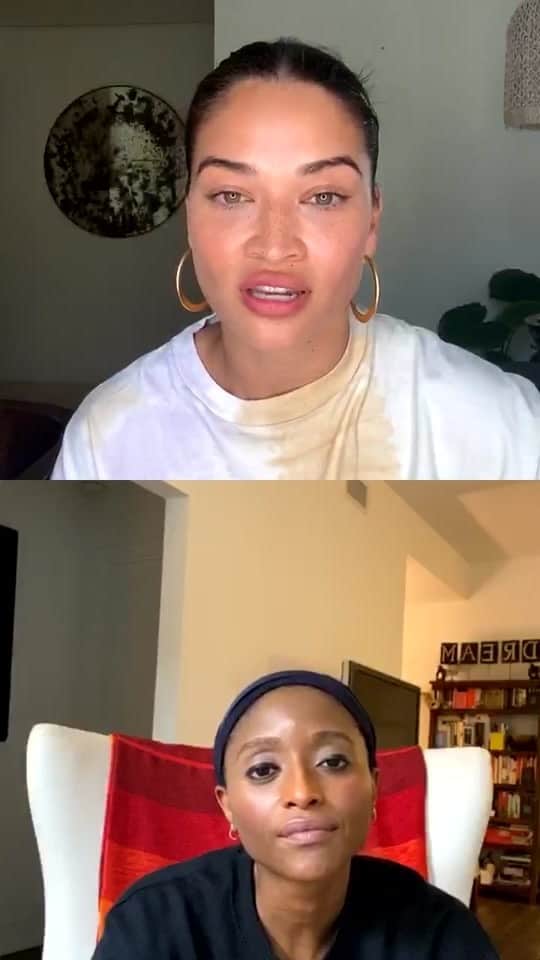 シャニーナ・シャイクのインスタグラム：「Isha is an author and journalist. We discuss world and national issues that create pain and sadness. Isha discusses how we can deal with this by creating healthy boundaries.」