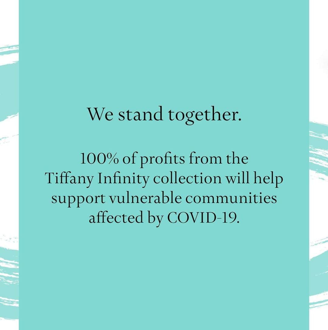 ティファニーさんのインスタグラム写真 - (ティファニーInstagram)「Tiffany Infinite Strength  ——— We are proud to join forces with international humanitarian organization CARE (@careorg) and pledge to make a minimum donation commitment of USD $2M. Now through August 31, 100% of the profits from the Tiffany Infinity collection will help support vulnerable communities affected by COVID-19. Discover the collection via the link in bio to show your support. #TiffanyInfiniteStrength  #TiffanyInfinity」7月2日 4時05分 - tiffanyandco