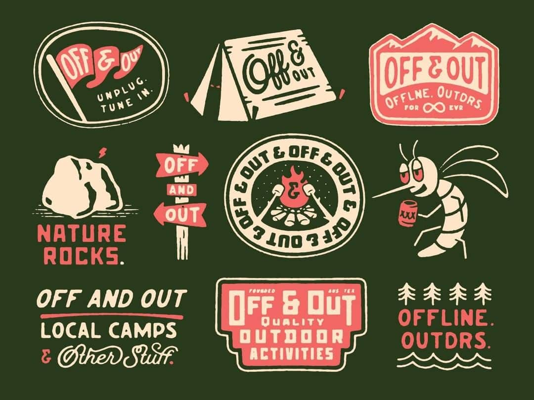 Dribbbleさんのインスタグラム写真 - (DribbbleInstagram)「OFF & OUT BY SAMPLE ⠀ ⠀ #dribbble #design #branding #logodesign #logo #dribbblers」7月2日 4時21分 - dribbble