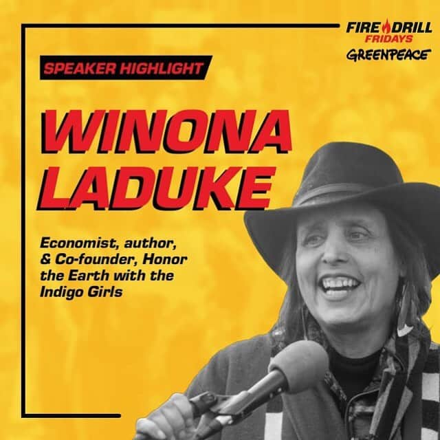 ジェーン・フォンダさんのインスタグラム写真 - (ジェーン・フォンダInstagram)「Repost from @firedrillfriday • Our third and final guest for Friday’s virtual rally is none other than @winonaladuke — economist, author, and co-founder of @honortheearth.  We’re delighted to have her join our upcoming event. RSVP at the link in our bio!」7月2日 4時32分 - janefonda