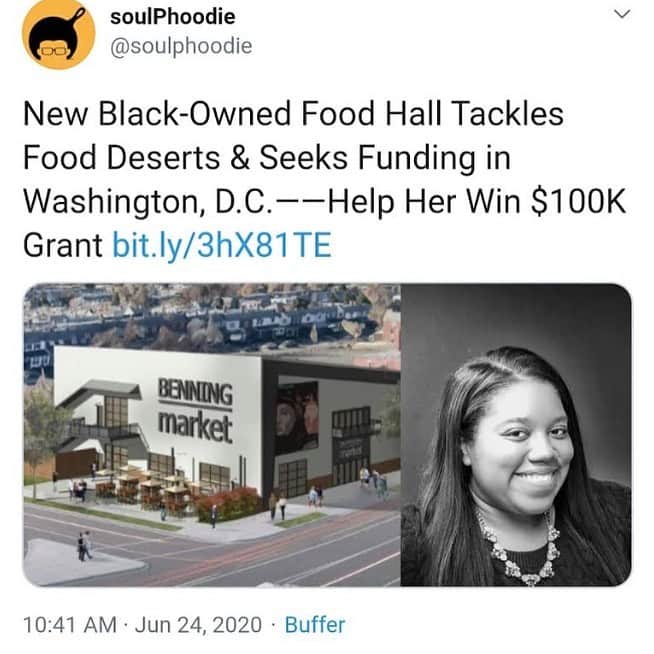 セラヤ・マクニールさんのインスタグラム写真 - (セラヤ・マクニールInstagram)「Please VOTE TODAY for Market 7, a Black-owned food hall in Washington, DC, for the $100,000 Essence + Pine-Sol Build Your Legacy Grant Contest by July 1st at 11:59pm EST Here:  https://www.essence.com/your-legacy3/ (Link also in @market7dc bio)」7月2日 4時24分 - serayah