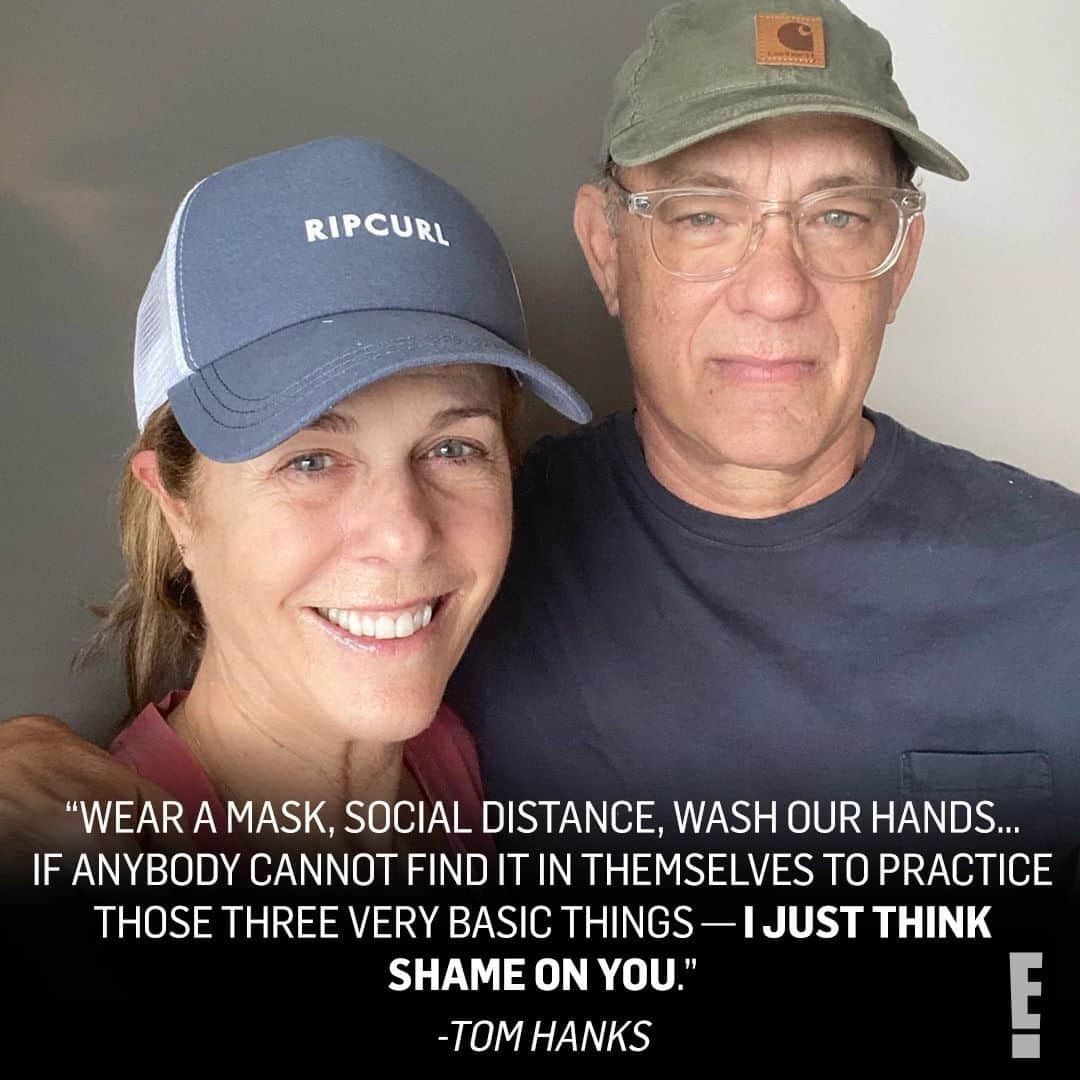 E! Onlineさんのインスタグラム写真 - (E! OnlineInstagram)「You've got a friend in Tom Hanks—well, if you wear a mask, that is. (📷: Instagram)」7月2日 4時30分 - enews