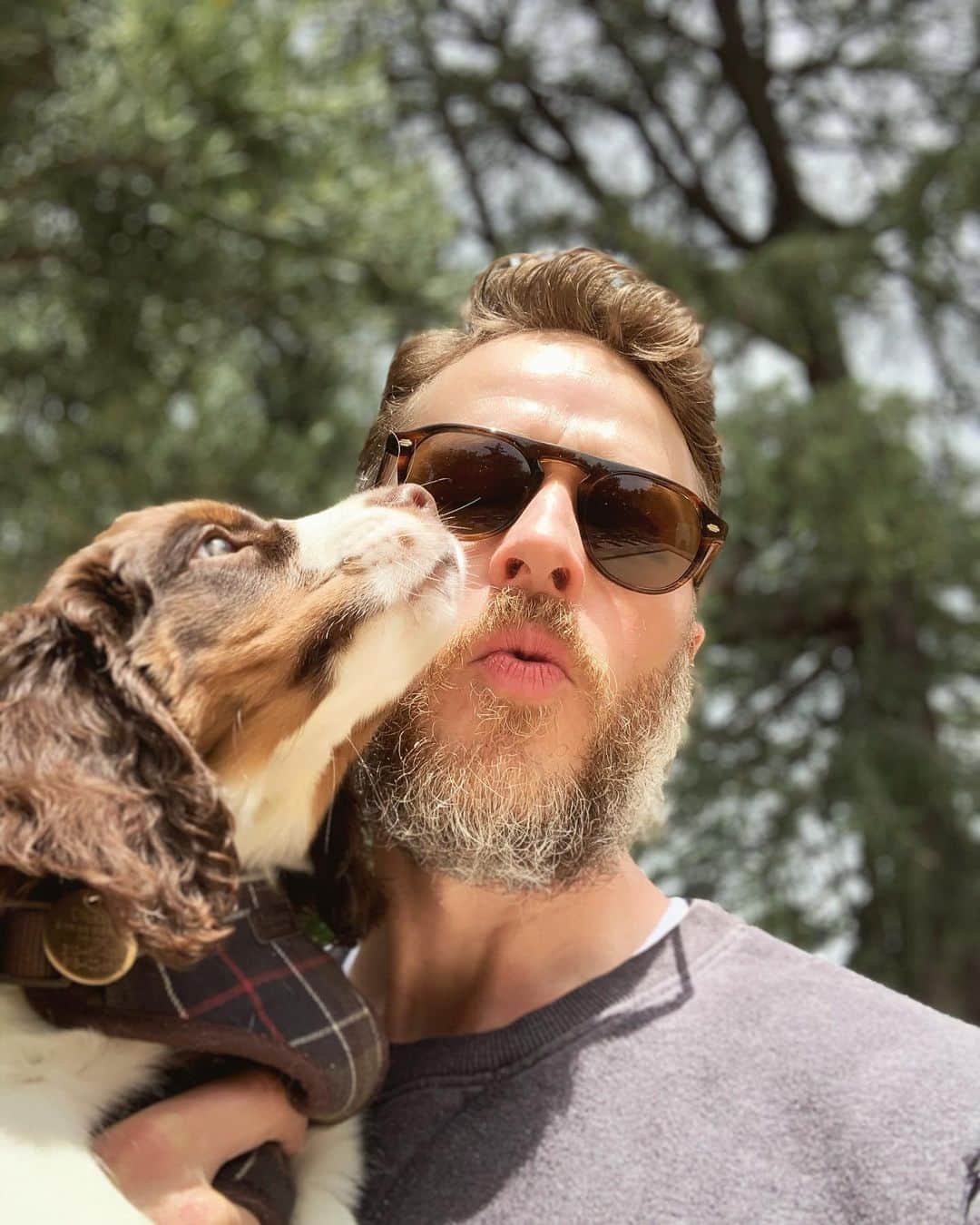 ジョシュア・ダラスのインスタグラム：「Puppy love. #puppylove #puppy #digby」