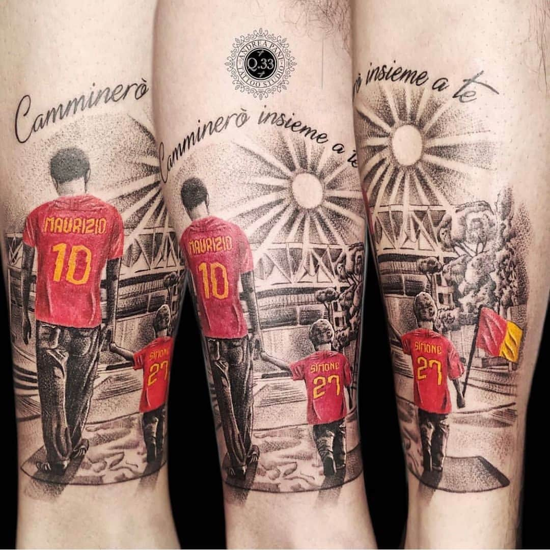 ASローマさんのインスタグラム写真 - (ASローマInstagram)「🐺🔥💉 Do you have a 𝖙𝖆𝖙𝖙𝖔𝖔 dedicated to the Giallorossi? Tell us about it below 👇 #ASRoma ⁣ ⁣ 📸 / 🎥 ➡️ @q33tattoostudio」7月2日 4時52分 - officialasroma