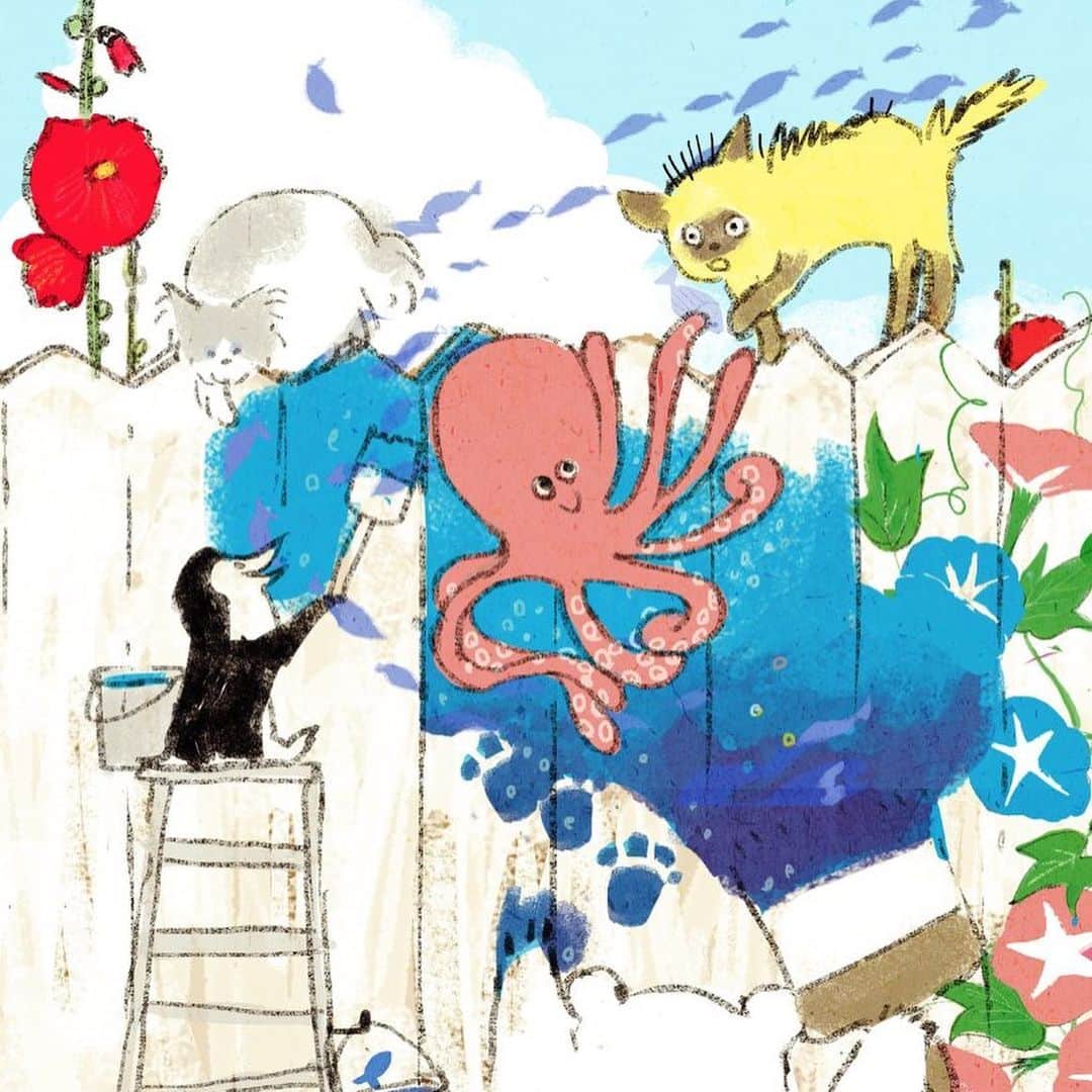 momoroさんのインスタグラム写真 - (momoroInstagram)「タコの日  #タコ#octopus #illustration #momoro#ももろ#イラスト」7月2日 8時16分 - momoro6666