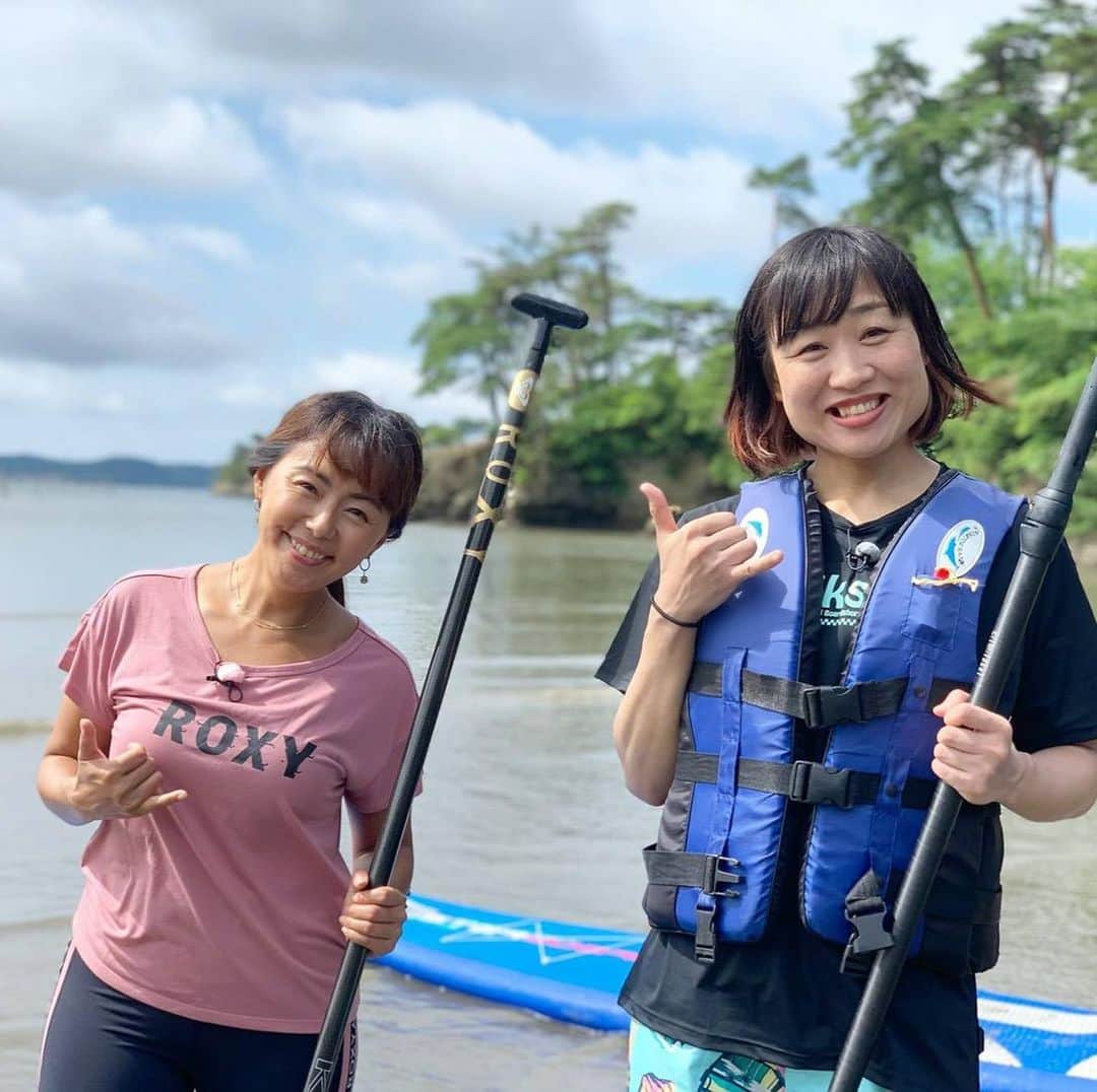 南海キャンディーズ【公式】のインスタグラム：「松島でサップ 久しぶりの大自然 最高ですー！！ #田中律子の旅するsup」