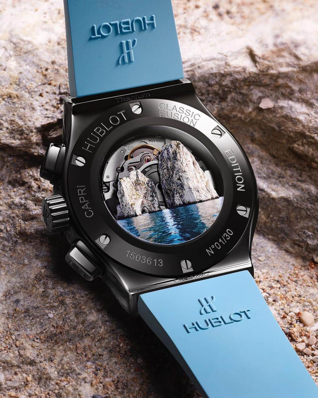 ウブロさんのインスタグラム写真 - (ウブロInstagram)「Discover our new limited edition watch, the #ClassicFusionCapri. The breathtaking crystalline beauty of the Grotta Azzurra inspires Hublot to renew its tribute to #Capri. The watch features the bright blue colour of the waters that sparkle in the depths of the cave. Limited edition of 30 numbered pieces. Available exclusively in our boutique on the island. #HublotLovesSummer @hublot_capri」7月2日 21時01分 - hublot