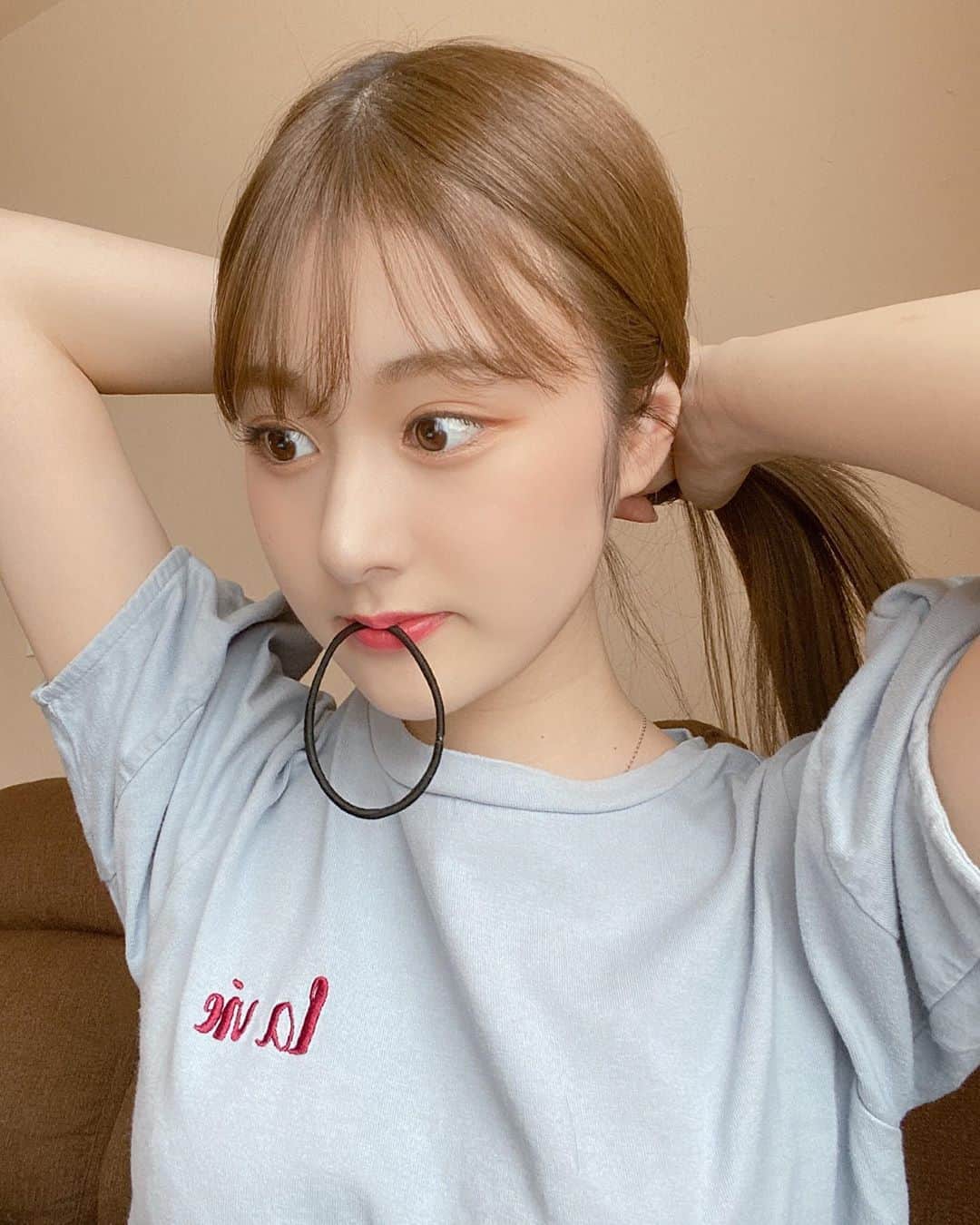 加藤美南のインスタグラム：「🐴😜🐴😜♥️」
