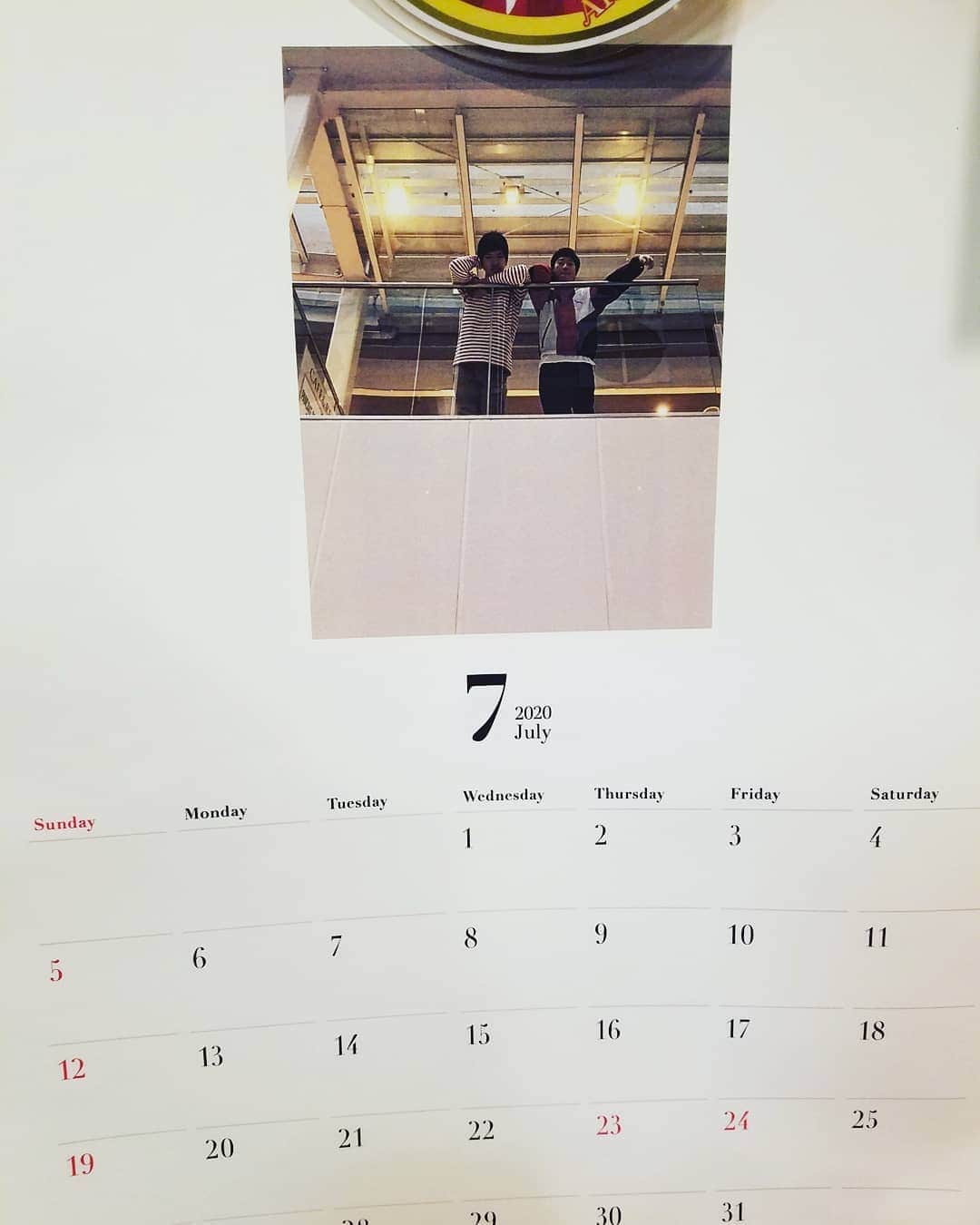 別府貴之さんのインスタグラム写真 - (別府貴之Instagram)「二人がくれたカレンダー7月はこちら😃」7月2日 21時13分 - marseille_beppu
