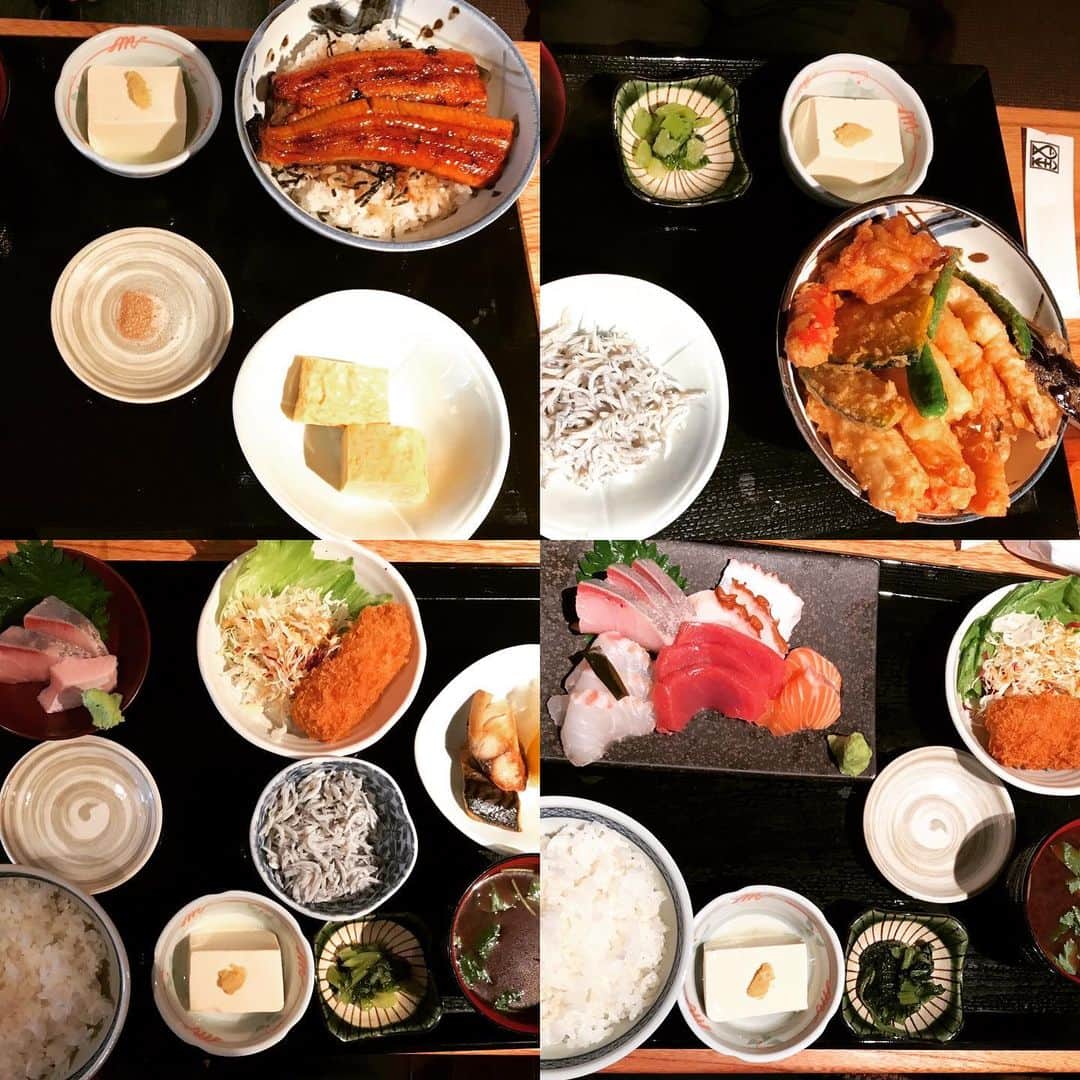 のインスタグラム：「本日のランチは新橋【魚金２号店】にて、鰻丼、天丼、幕の内定食、刺身定食を。2号店の盛り付けは美しい。  #魚金#UOKIN#新橋#五反田#渋谷#宇田川町#神山町#新宿#池袋#秋葉原#神田#浜松町#田町#目黒#恵比寿#高田馬場#吉祥寺#神楽坂#市ヶ谷#神保町#六本木#赤坂見附#京橋#銀座#有楽町#横浜#豊洲#大門#馬車道」