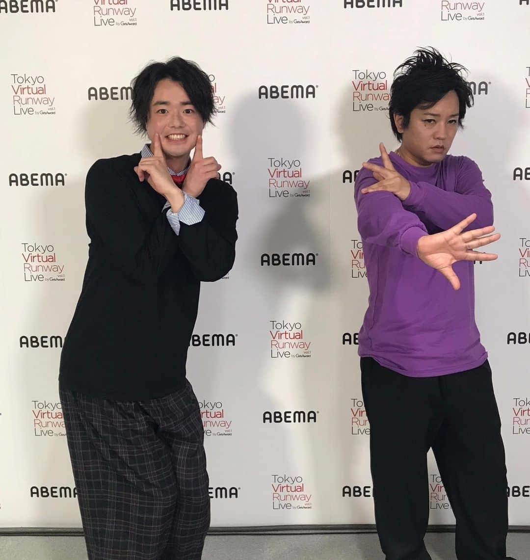 しゅうぺいさんのインスタグラム写真 - (しゅうぺいInstagram)「Tokyo Virtual Runway Live by Girls Award  モデルさんが撮ってるようなとこでも撮ってもらいました📷✨  シュウペイポーズ必須ver.  #GirlsAward #ガルアワ #ぺこぱ #モードM #モデル #NiCORON #シュウペイポーズ  #ファッションショー　 #secretguest #RUNWAY」7月2日 13時47分 - pekopa.shupei