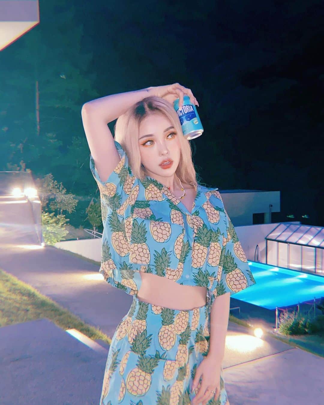 ポニーのインスタグラム：「🍍🧊 💛🐬」